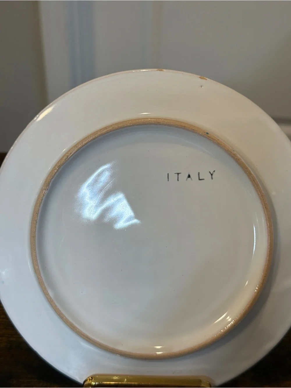 Set of 3 Italian Ceramic Plates – Colorful Floral & Stripe Designs – 8”